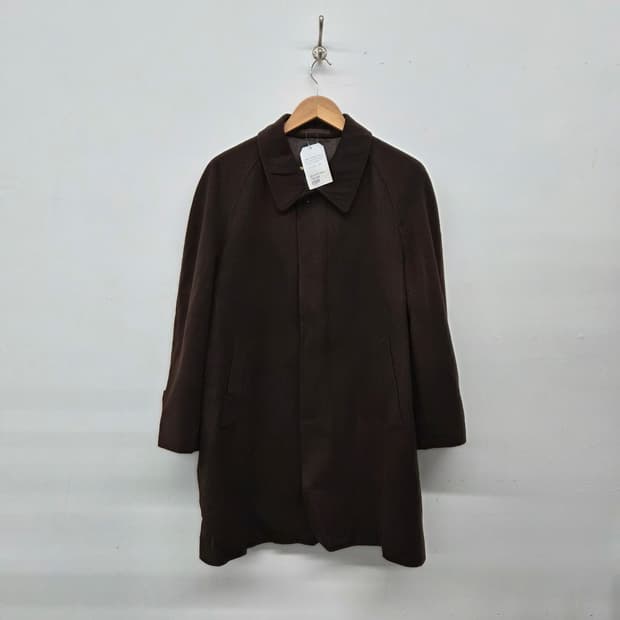 캐시미어 100% 브라운 롱 코트 남성 M