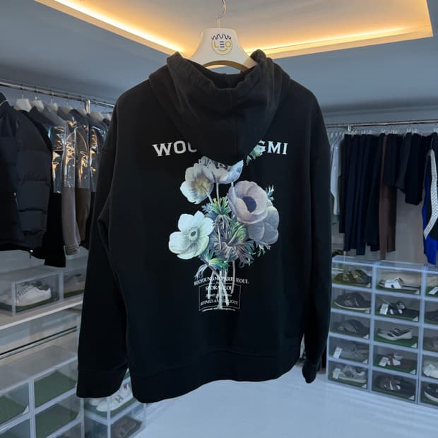 [리오브전포점] 우영미 플라워 백로고 후드