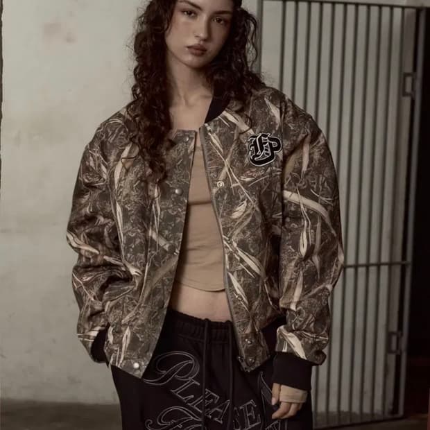 플리즈 노 팔로우 리얼트리 봄버 자켓 