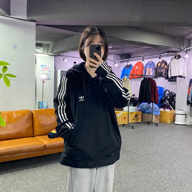 아디다스 파이어버드 후디드 투웨이 트랙탑 바람막이 B4369