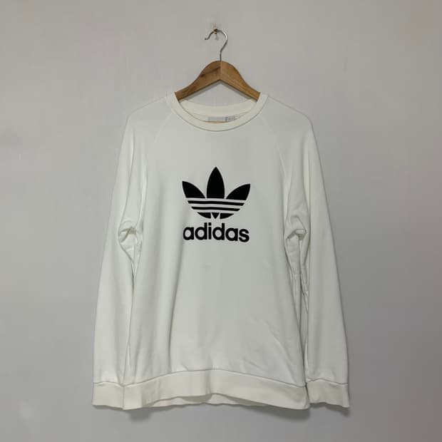 아디다스 트레포일 맨투맨 긴팔 빈티지 아이보리 XL
