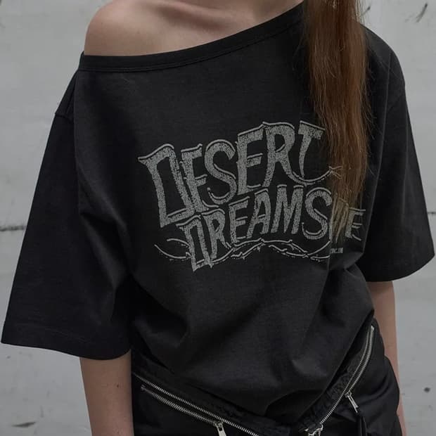 엘씨디씨티엠 티셔츠 ASYMMETRIC PRINTED T-SHIRT