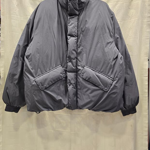 커스텀어클락 회색 푸퍼 패딩 점퍼 다운패딩 105