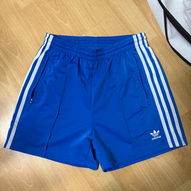 아디다스 파이어버드 쇼츠 블루 xs