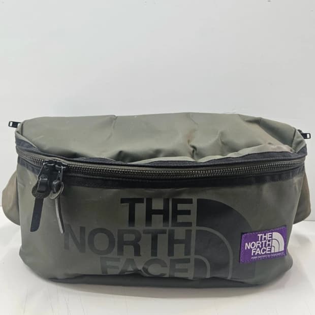 노스페이스 퍼플라벨 생활방수 카키 크로스백
