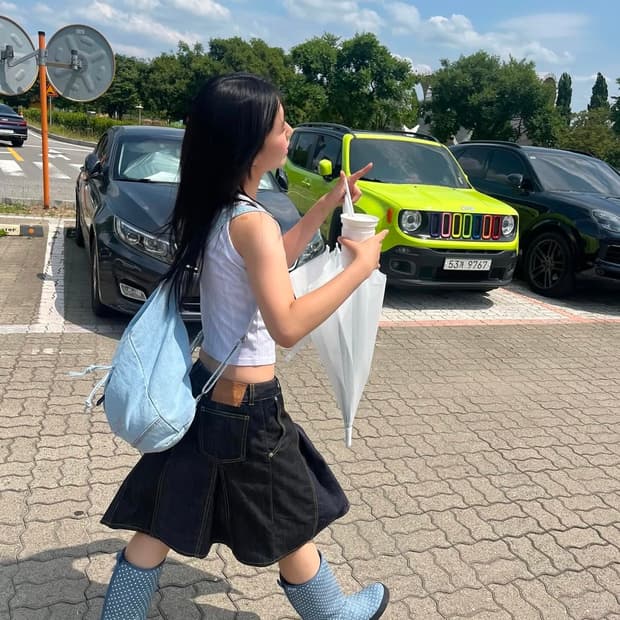 Safarispot TWO DENIM LONG SKIRTS