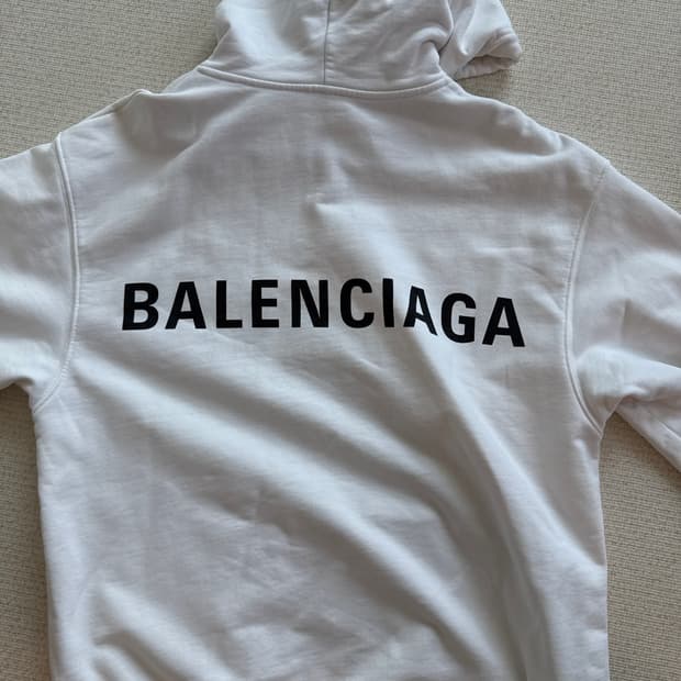 Balenciaga 로고 후드티