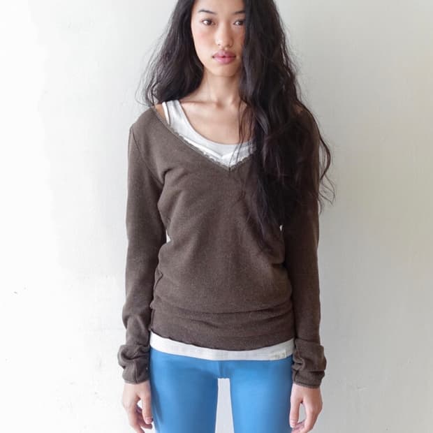 샵페어리 iris long top (khaki)