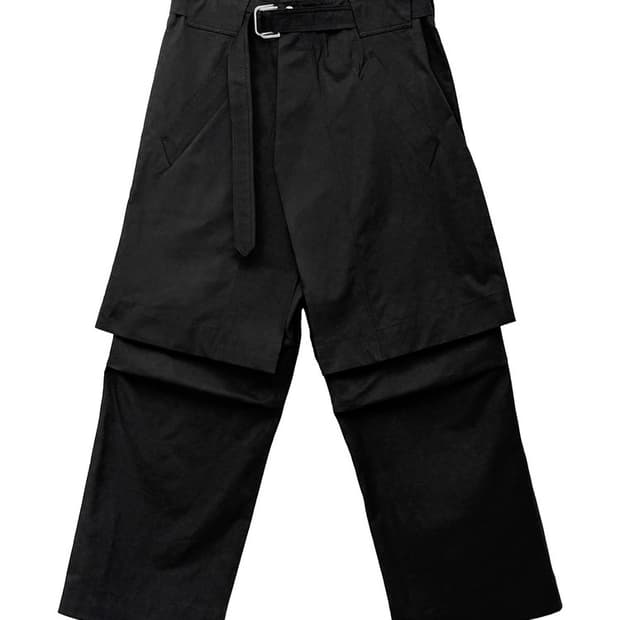 [50] san263-1 Layered Skirt Pants