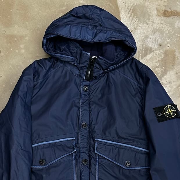 S 스톤아일랜드 패치와펜 모슬린 고마타 자켓 