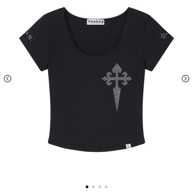 eessay SERAPHIC T SHIRT - BLACK