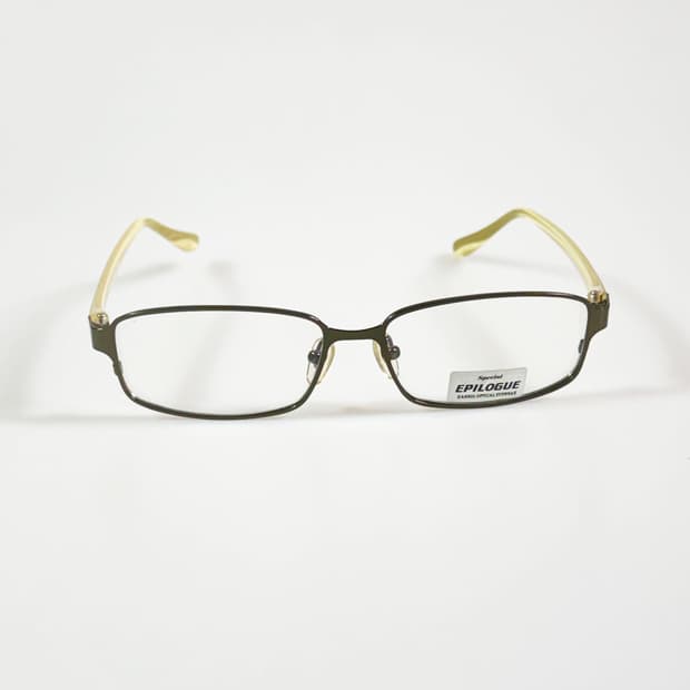 EPILOGUE 슬림 스퀘어 메탈 프레임 빈티지 안경