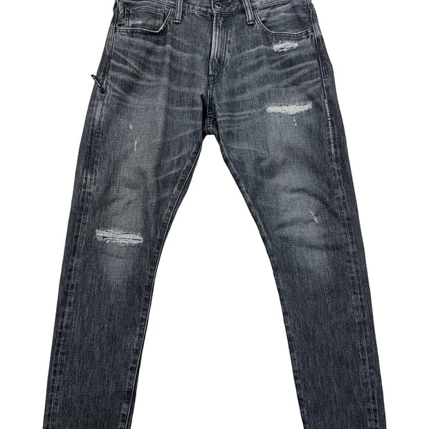 데님 바이 뱅퀴시 X 프라그먼트 테이퍼드 진 블랙