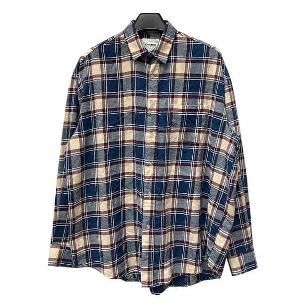 큐티에잇 가먼츠 체크 플란넬 셔츠 남방 XL