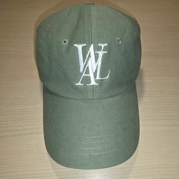 우알롱 시그니처 로고 볼캡 모자 [더스티 그린]