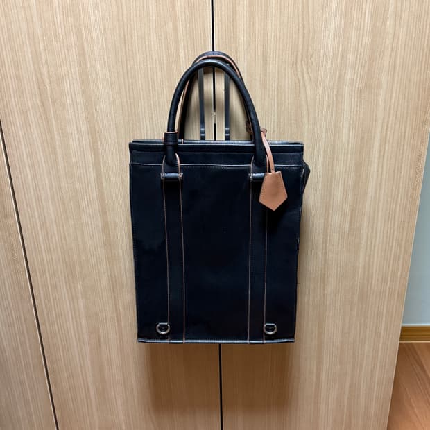 자라(ZARA) PU 검정 레더 가죽 토트백 (백팩겸용)