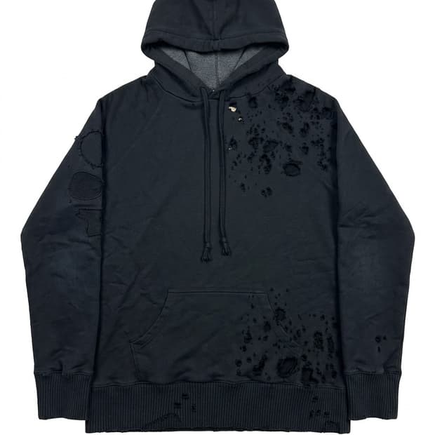 그렉 로렌 블랙 디스트로이드 후디 XXL