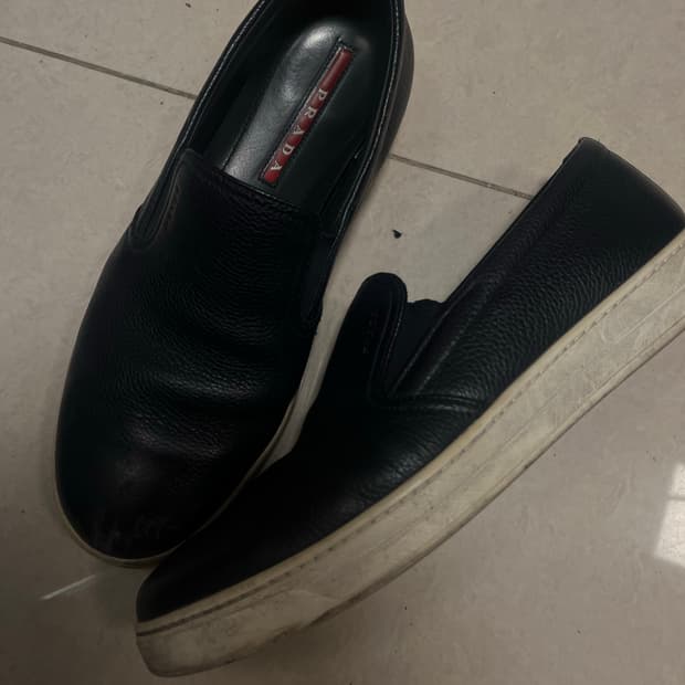 Prada 가죽슬립온[275] 착용샷[o]