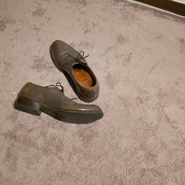 The viridi anne stich leather shoes