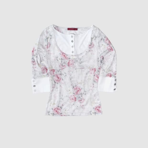 인앤양인하모니 layered top, rose 새상품