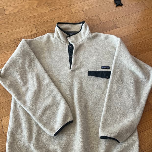 90s 파타고니아 신칠라 헤비웨이트 오트밀 xl 플리스 후리스 아노락 맨