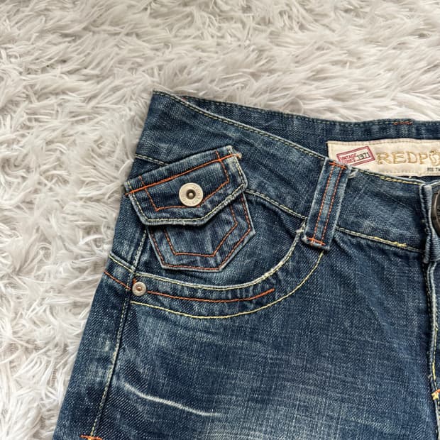 PAULIN 일본빈티지 오리엔탈 와이드 청바지 에스닉 데님 M 27