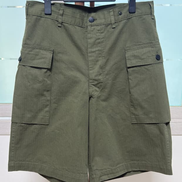 오어슬로우 US 아미 투 포켓 카고 쇼츠: 올리브 / 3