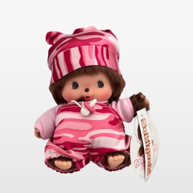 몬치치 베비치치 핑크카모 인형