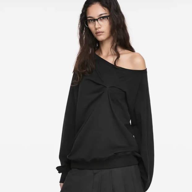 나체 롱슬리브 블랙