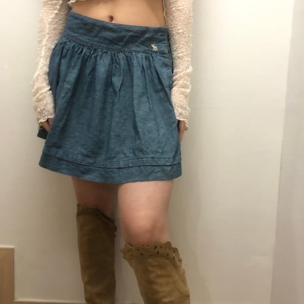 빈티지 아베크롬비 데님 미니 스커트