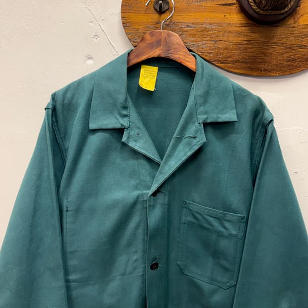 French Work Jacket Teal Green