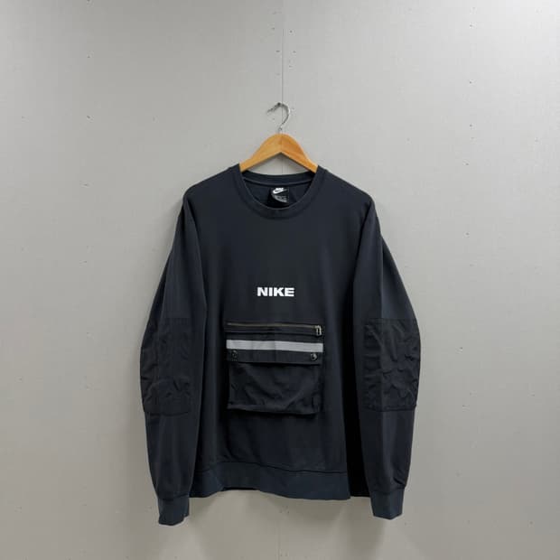 남성 110 xxl / 나이키 NSW 포켓 맨투맨 티셔츠 블랙