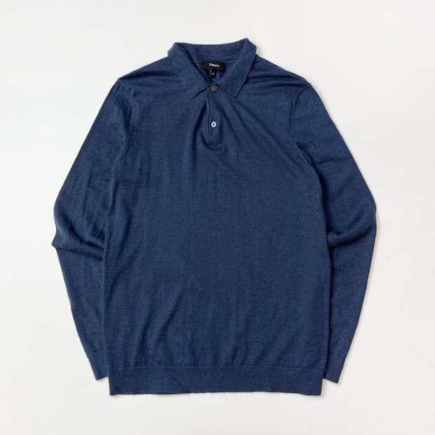 띠어리 울 블렌드 베이직 카라 슬리브 PR2094