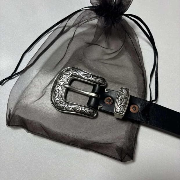 toga 스타일 핸드메이드 가죽벨트