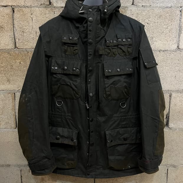 바버 x 토키토 밀리터리 왁스 자켓