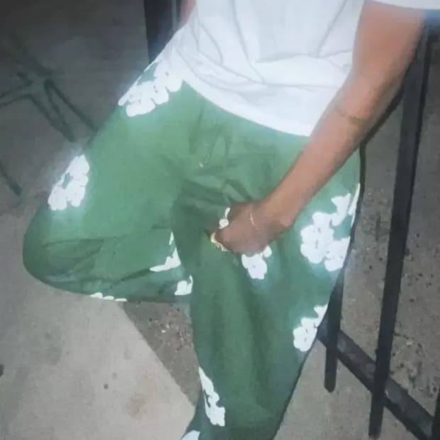 데님티어스 그린 조거팬츠 xxl