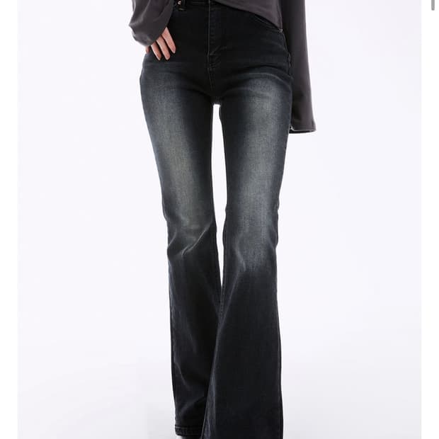 네비 시케이 슬림 부츠컷 데님팬츠/ L사이즈