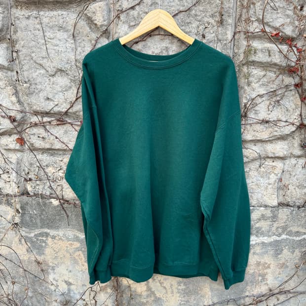 헤인즈 빈티지 플레인 스웻 셔츠 맨투맨 xl