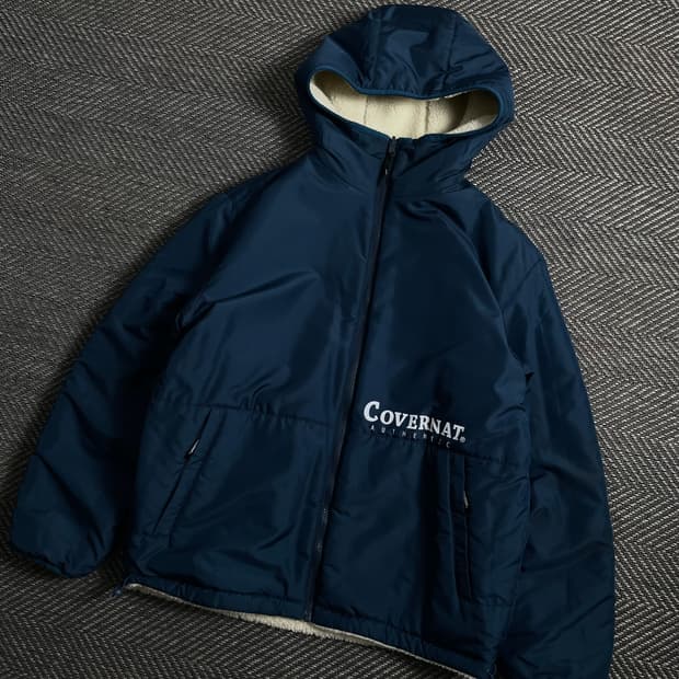 커버낫 리버시블 후드 플리스 자켓 y 4388