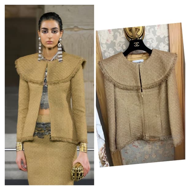 샤넬 프리폴 파리-이집트 공방 컬렉션 / 피터팬 카라 / 36