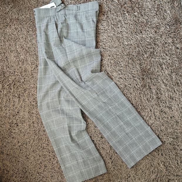 막스마라(MaxMara) 20ss 글렌 체크 트윌 슬렉스 팬츠 