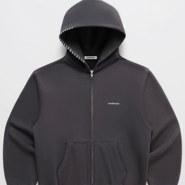 (교환) Madhappy black hood zip up XL 상품이미지1
