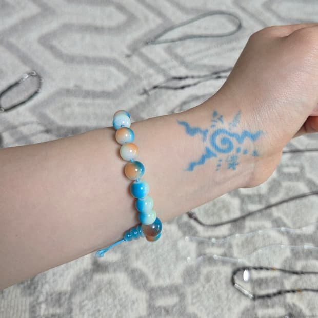 빈티지 그라데이션 원석 팔찌