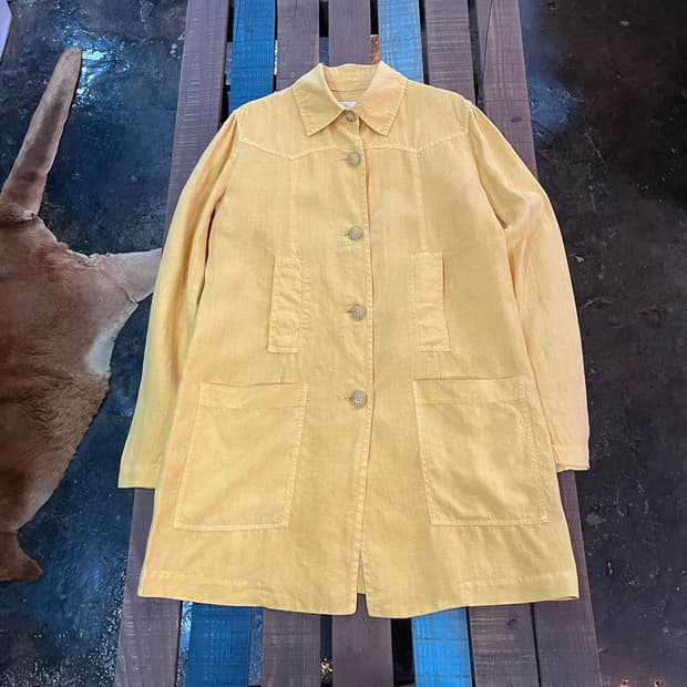 90s 에트로 린넨 코트