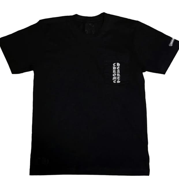 크롬하츠 스크롤 로고 티셔츠 블랙 - 오사카 한정.XL