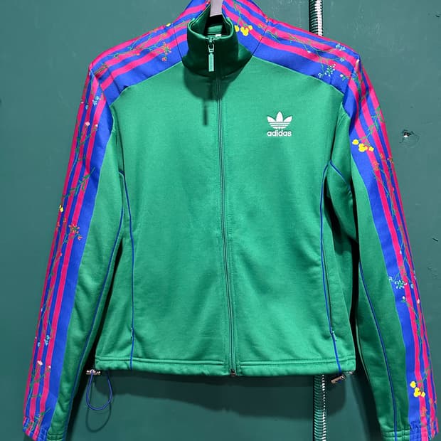 아디다스 크롭 트랙탑져지 M