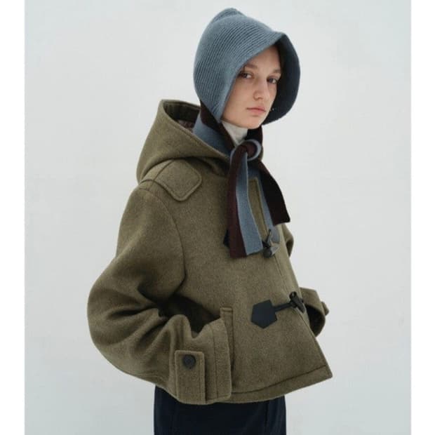 엔조블루스 숏 더플코트