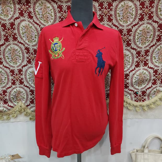 폴로 랄프로렌 럭비 빅포니 카라 긴팔티

