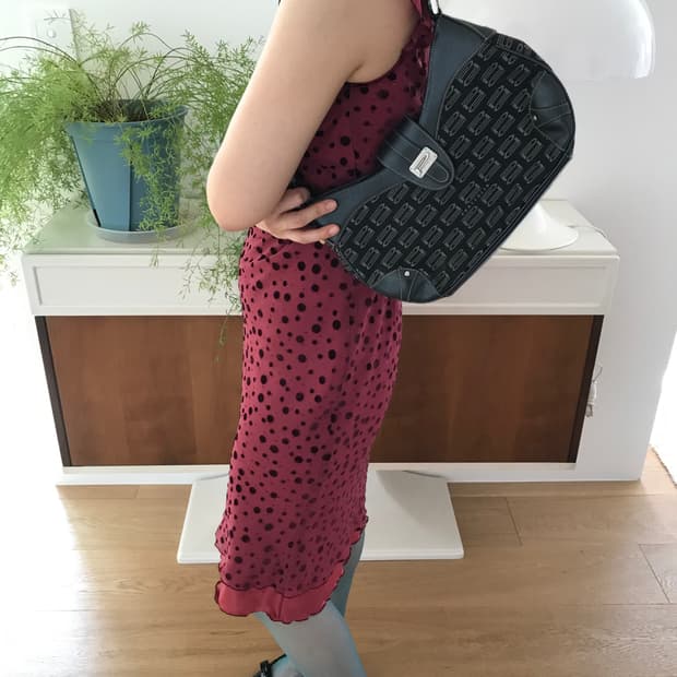 vintage pattern shoulder bag