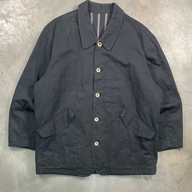 재팬 빈티지 백 패치 코트 자켓